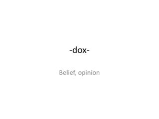 -dox-