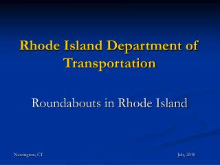 Rhode Island Department of Transportation
