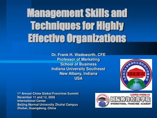 Management Skills and Techniques for Highly Effective Organizations