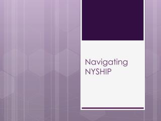 Navigating NYSHIP