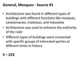 General, Mosques - Source # 1