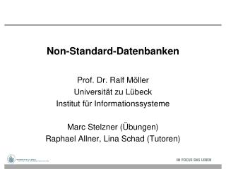 Non-Standard-Datenbanken