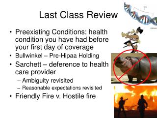 Last Class Review