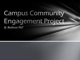 Campus Community Engagement Project