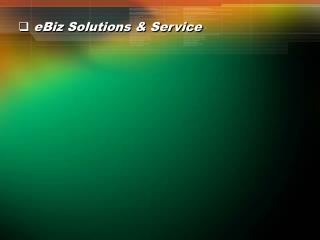 eBiz Solutions &amp; Service
