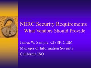 NERC Security Requirements – What Vendors Should Provide