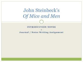 John Steinbeck’s Of Mice and Men