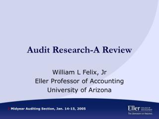 Audit Research-A Review