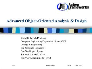 Advanced Object-Oriented Analysis &amp; Design
