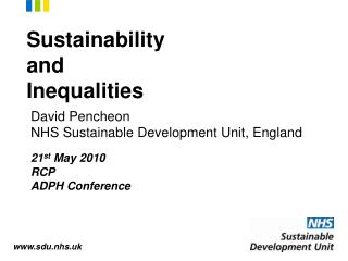 Sustainability and Inequalities