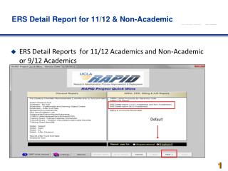 ERS Detail Report for 11/12 &amp; Non-Academics
