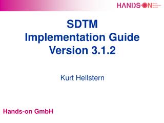 SDTM Implementation Guide Version 3.1.2