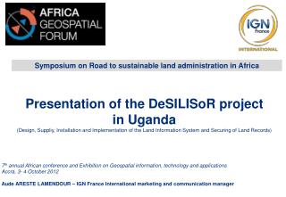 Symposium on Road to sustainable land administration in Africa
