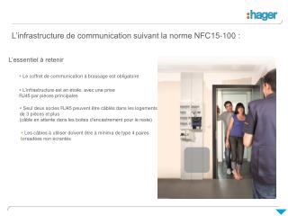 L’infrastructure de communication suivant la norme NFC15-100 :