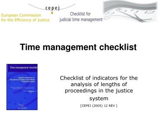 Time management checklist
