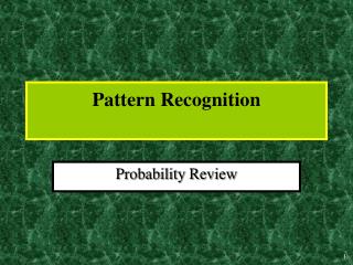 Pattern Recognition