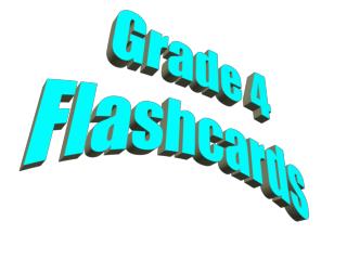 Grade 4 Flashcards