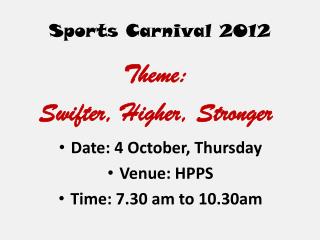 Sports Carnival 2012