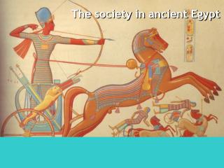 The society in ancient Egypt