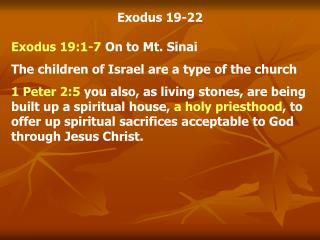 Exodus 19-22