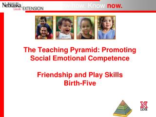 The Teaching Pyramid: Promoting Social Emotional Competence Friendship and Play Skills Birth-Five