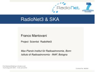 RadioNet3 &amp; SKA