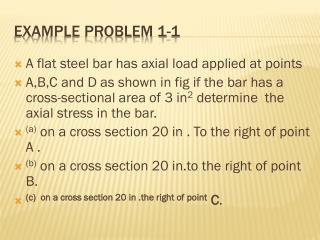 Example problem 1-1