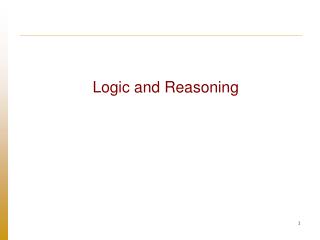 Logic and Reasoning