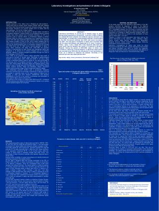 Laboratory investigations and prevalence of rabies in Bulgaria