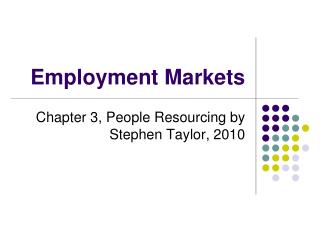 Employment Markets