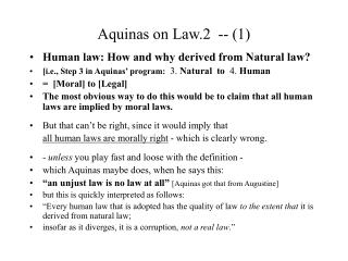 Aquinas on Law.2 -- ( 1 )