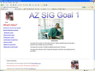 AZ SIG Goal 1
