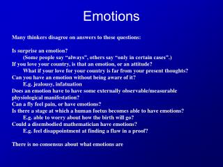 PPT - Mixed Emotions On: Basic Emotions, Relations Among Emotions, And ...