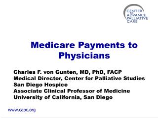 Medicare Payments to Physicians