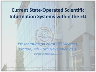 Current State-Operated Scientific Information Systems within the EU