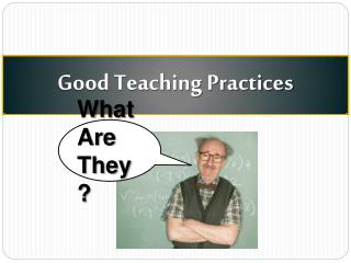 Good Teaching Practices