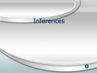 Inferences
