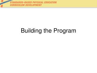 Building the Program