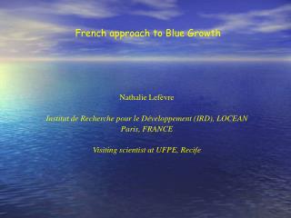 French approach to Blue Growth