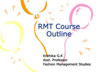RMT Course Outline