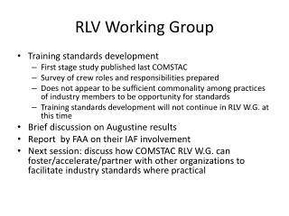 RLV Working Group