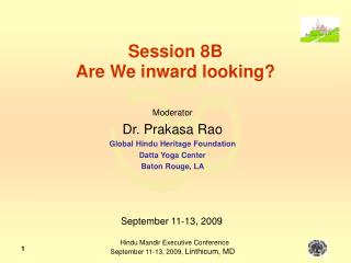 Session 8B Are We inward looking?
