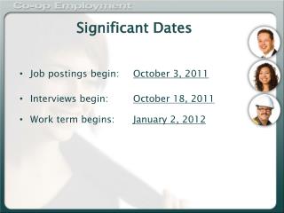 Significant Dates