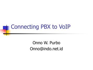 Connecting PBX to VoIP