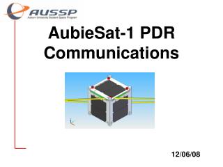 AubieSat-1 PDR Communications