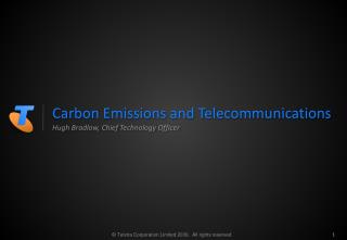 Carbon Emissions and Telecommunications