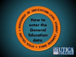 ASSESSMENT OF INSTITUTION-LEVEL STUDENT LEARNING GOALS • UTICA COLLEGE •