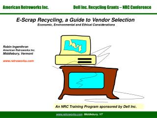 E-Scrap Recycling, a Guide to Vendor Selection