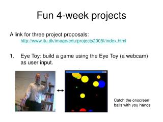 Fun 4-week projects