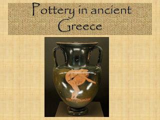 Pottery in ancient Greece